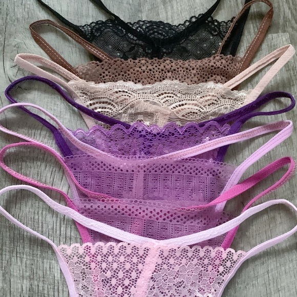 chuns Other - NEW Women’s 7 Pairs Lace G-String Thong Set M/L